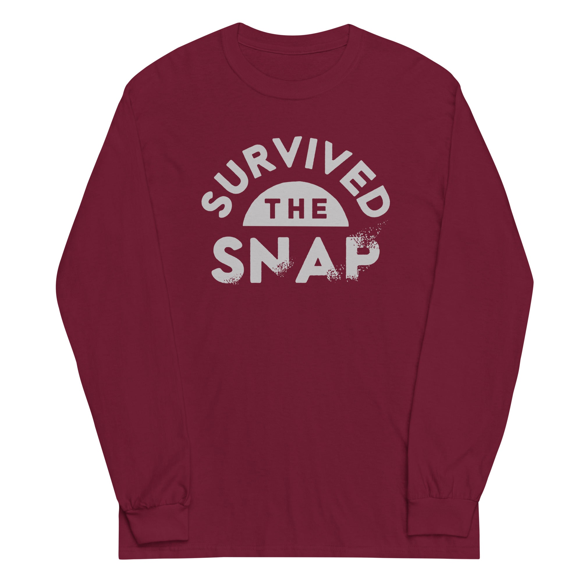 Survived The Snap Unisex Long Sleeve Tee Hoodie, Sweatshirt | PureTeeCo.com (Image 3)