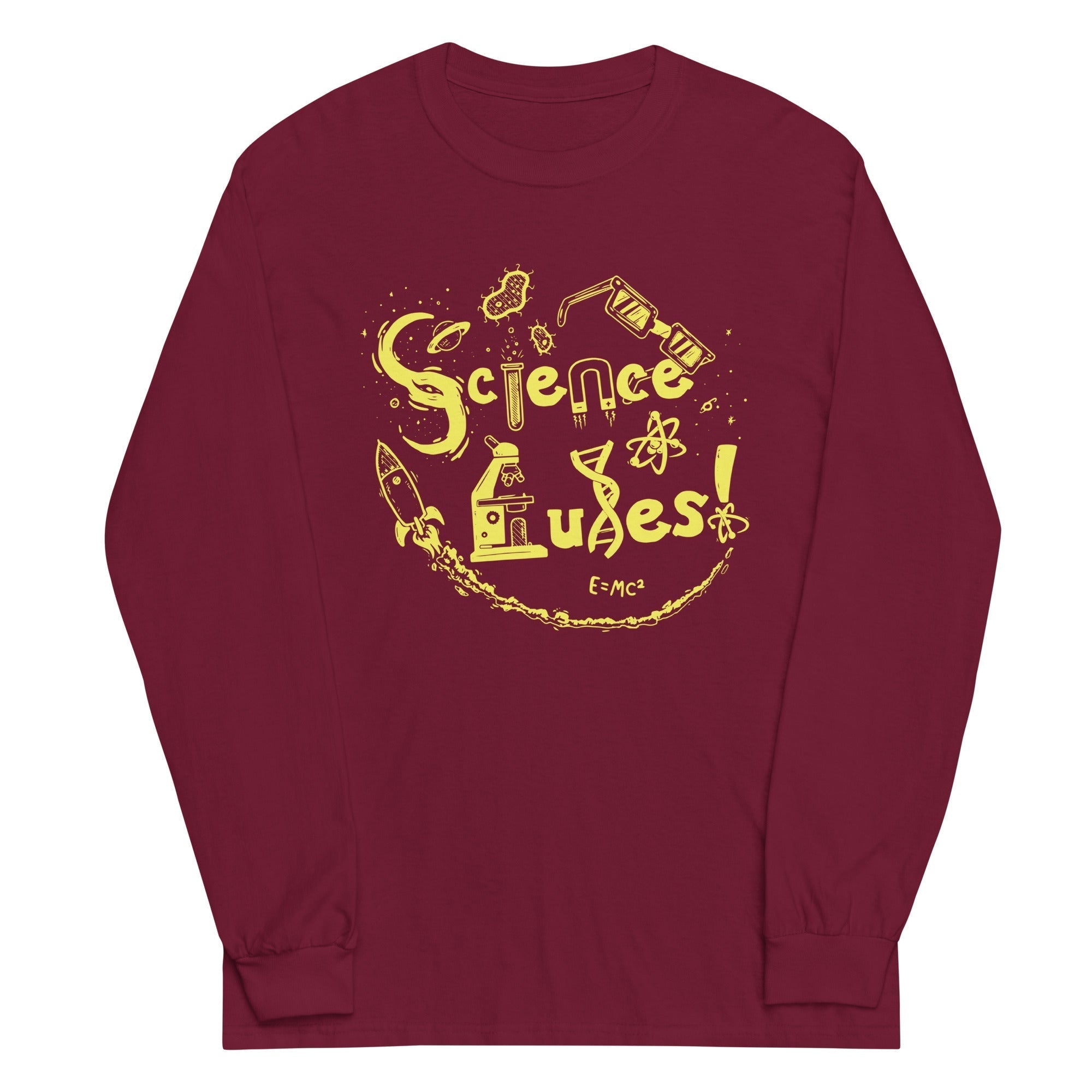 Science Rules! Unisex Long Sleeve Tee Hoodie, Sweatshirt | PureTeeCo.com (Image 5)