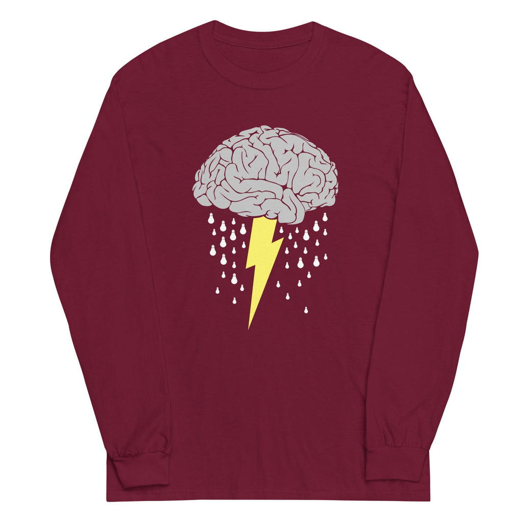 Brainstorm Unisex Long Sleeve Tee Hoodie, Sweatshirt | PureTeeCo.com (Image 3)