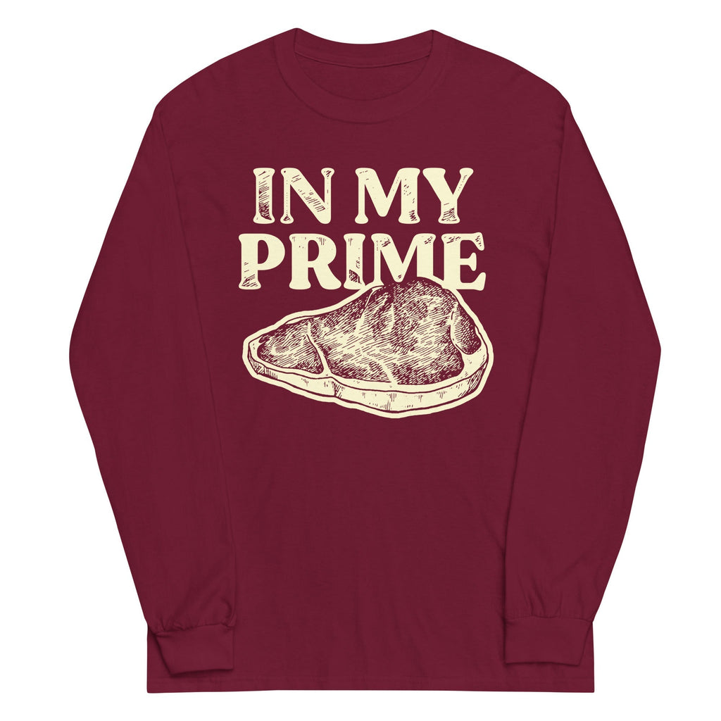In My Prime Unisex Long Sleeve Tee Hoodie, Sweatshirt | PureTeeCo.com (Image 1)
