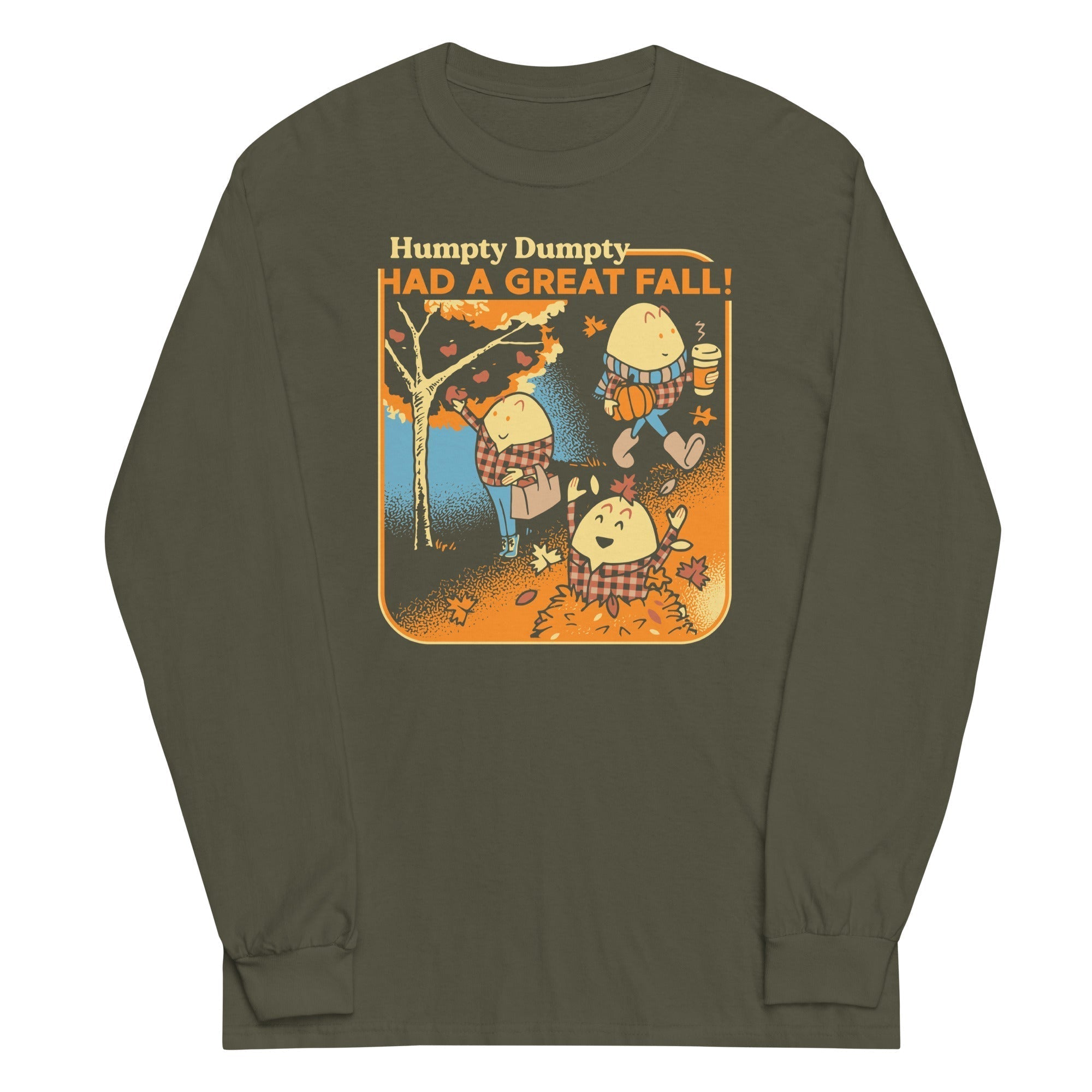 Humpty Dumpty Had A Great Fall Unisex Long Sleeve Tee Hoodie, Sweatshirt | PureTeeCo.com (Image 5)