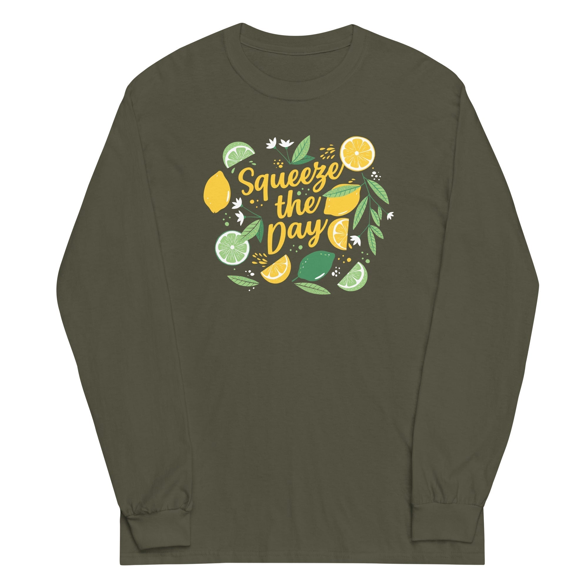 Squeeze The Day Unisex Long Sleeve Tee Hoodie, Sweatshirt | PureTeeCo.com (Image 5)