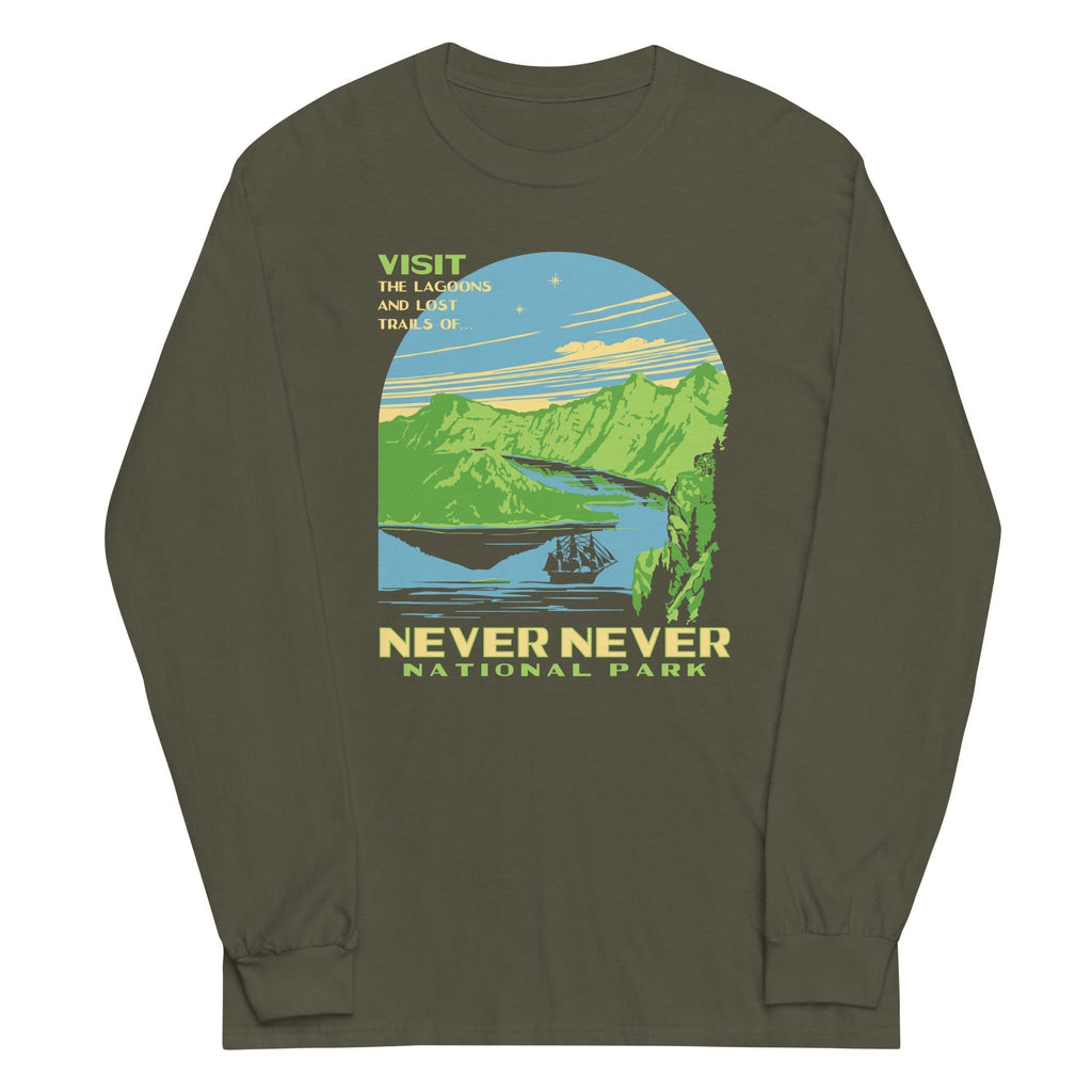 Never Never National Park Unisex Long Sleeve Tee Hoodie, Sweatshirt | PureTeeCo.com (Image 3)