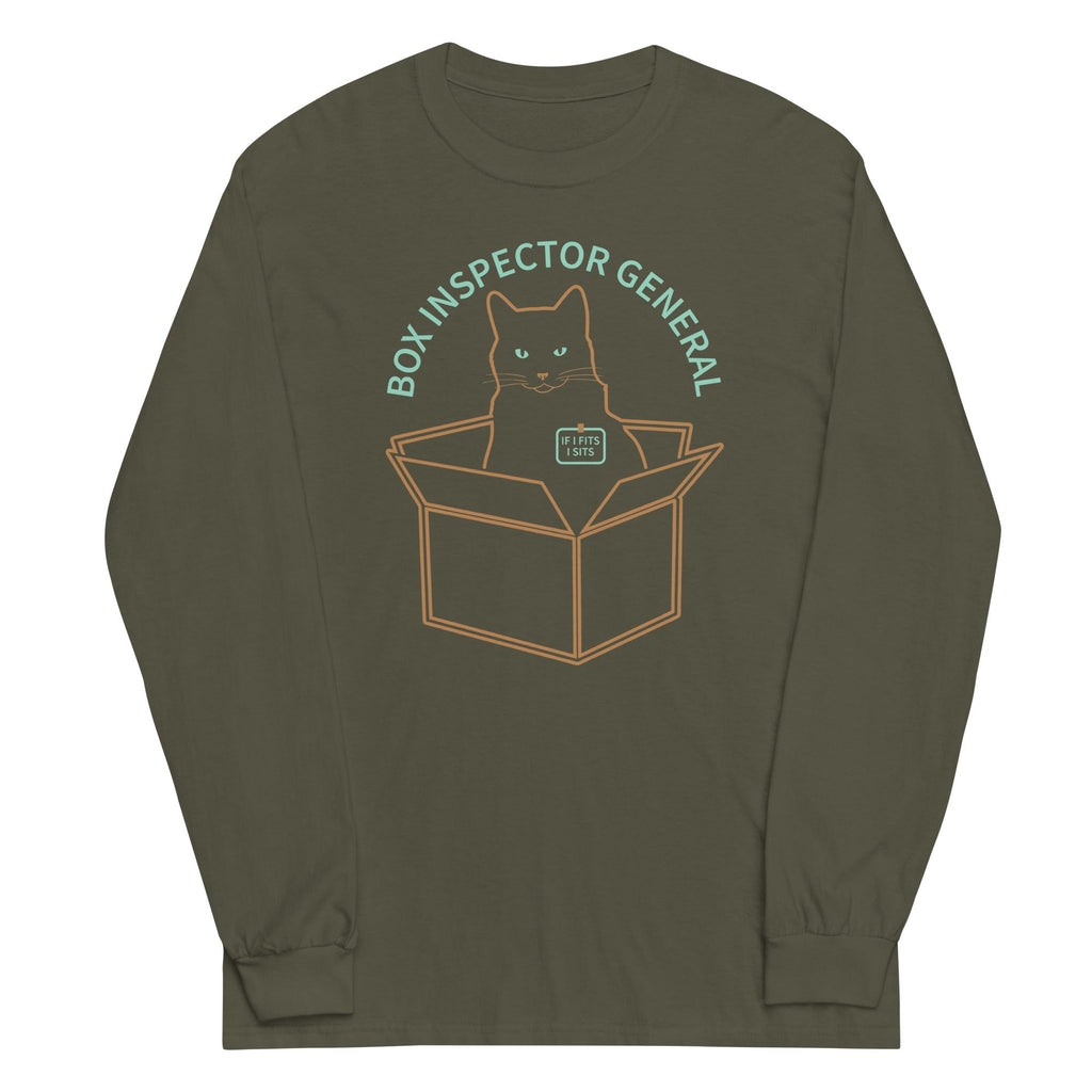 Box Inspector General Unisex Long Sleeve Tee Hoodie, Sweatshirt | PureTeeCo.com (Image 1)