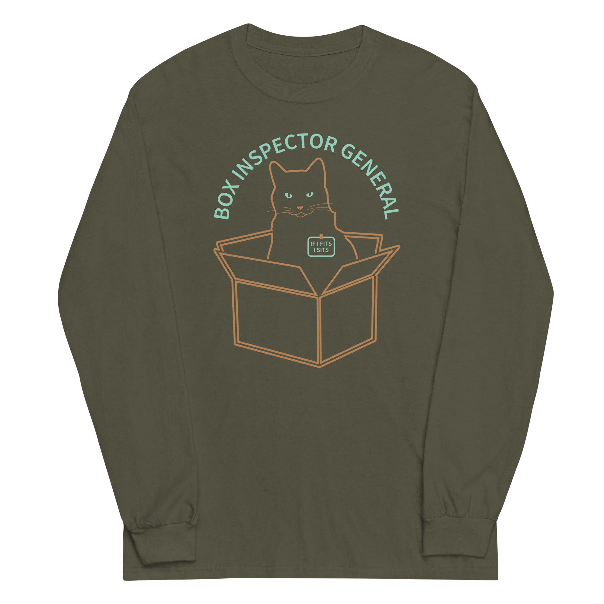 Box Inspector General Unisex Long Sleeve Tee Hoodie, Sweatshirt | PureTeeCo.com (Image 1)