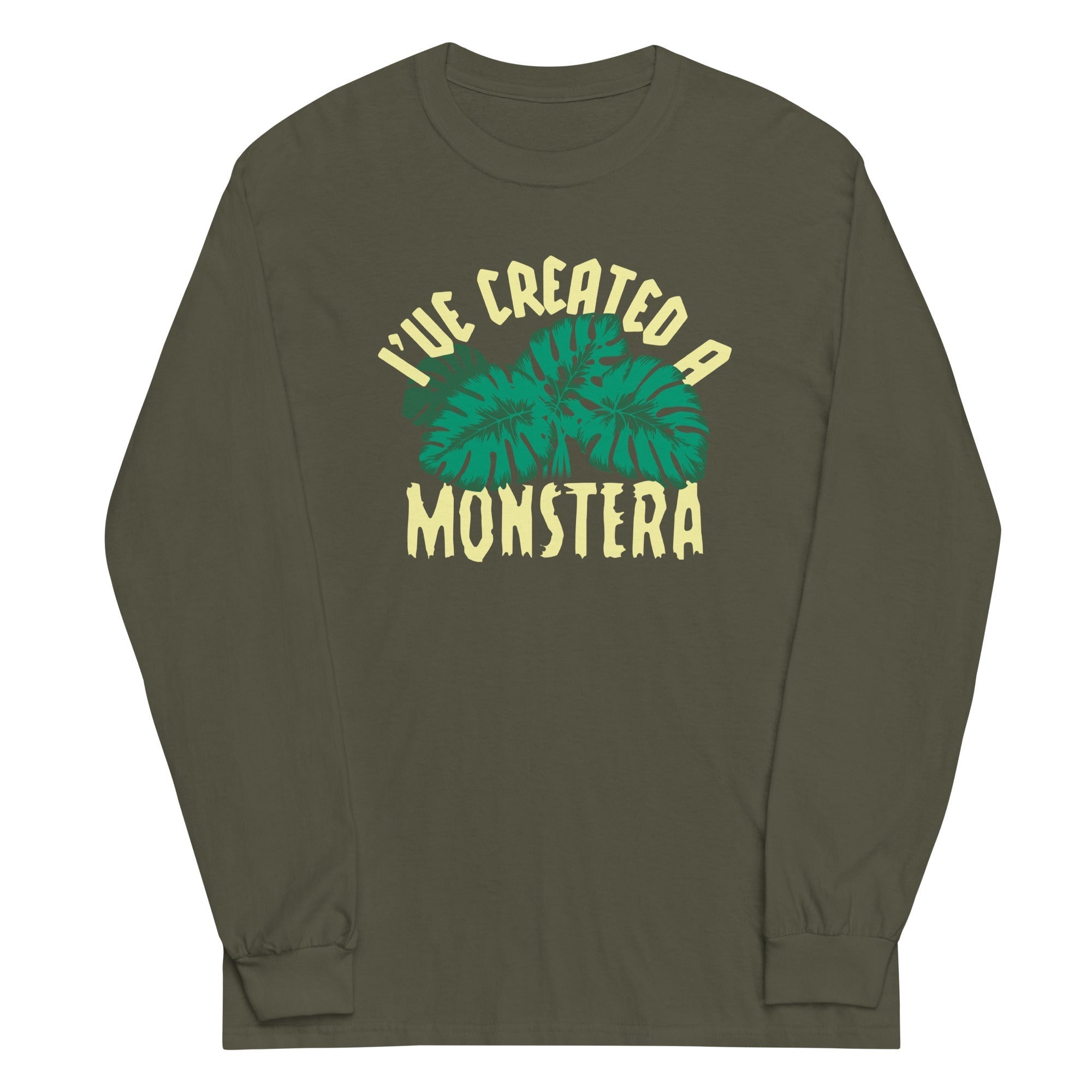 I've Created A Monstera Unisex Long Sleeve Tee Hoodie, Sweatshirt | PureTeeCo.com (Image 5)