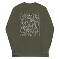 Suspicious Cats Unisex Long Sleeve Tee Hoodie, Sweatshirt | PureTeeCo.com (Image 1)