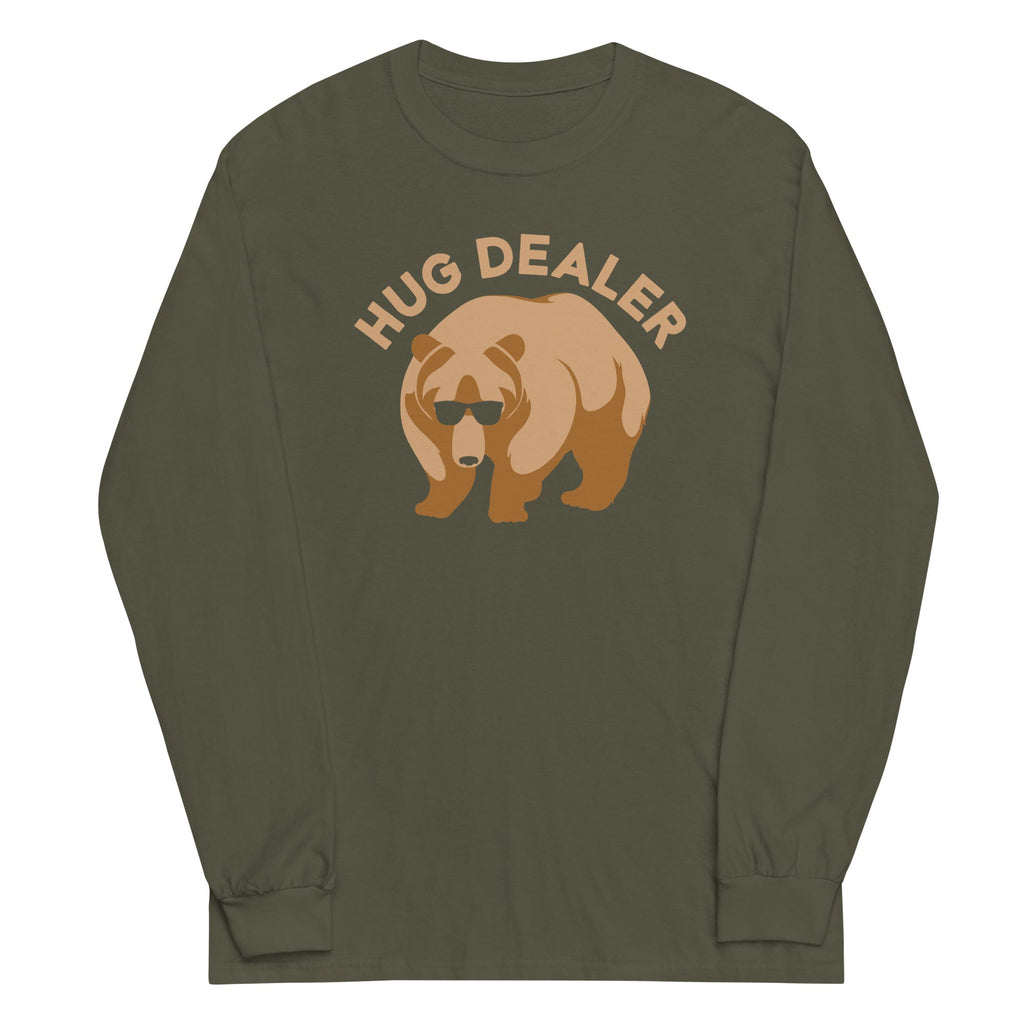 Hug Dealer Unisex Long Sleeve Tee Hoodie, Sweatshirt | PureTeeCo.com (Image 4)