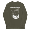 Invincible Cat Unisex Long Sleeve Tee Hoodie, Sweatshirt | PureTeeCo.com (Image 1)