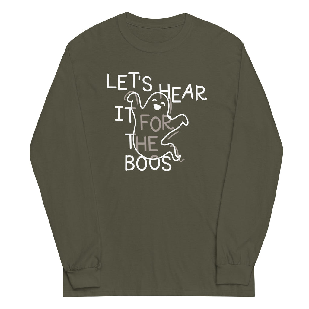 Let's Hear It For The Boos Unisex Long Sleeve Tee Hoodie, Sweatshirt | PureTeeCo.com (Image 4)