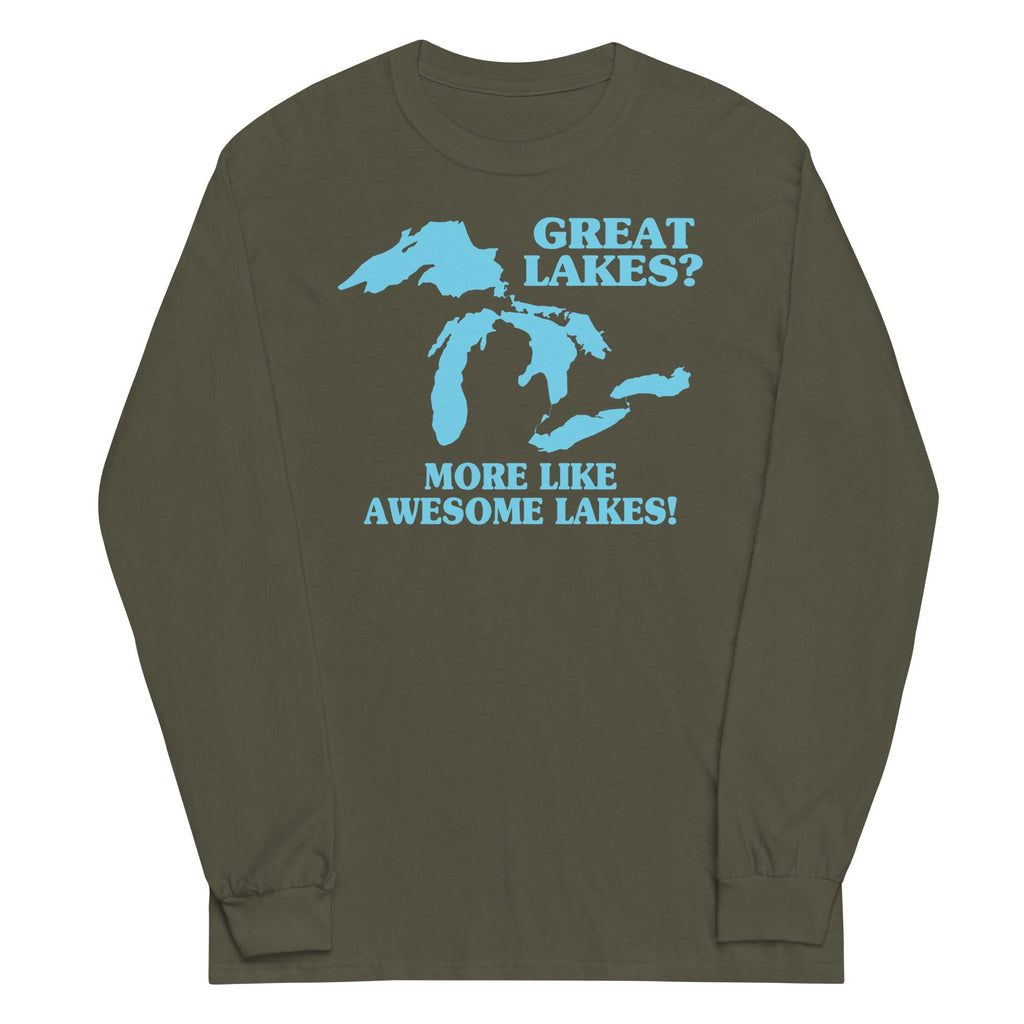 Great Lakes? Unisex Long Sleeve Tee Hoodie, Sweatshirt | PureTeeCo.com (Image 5)