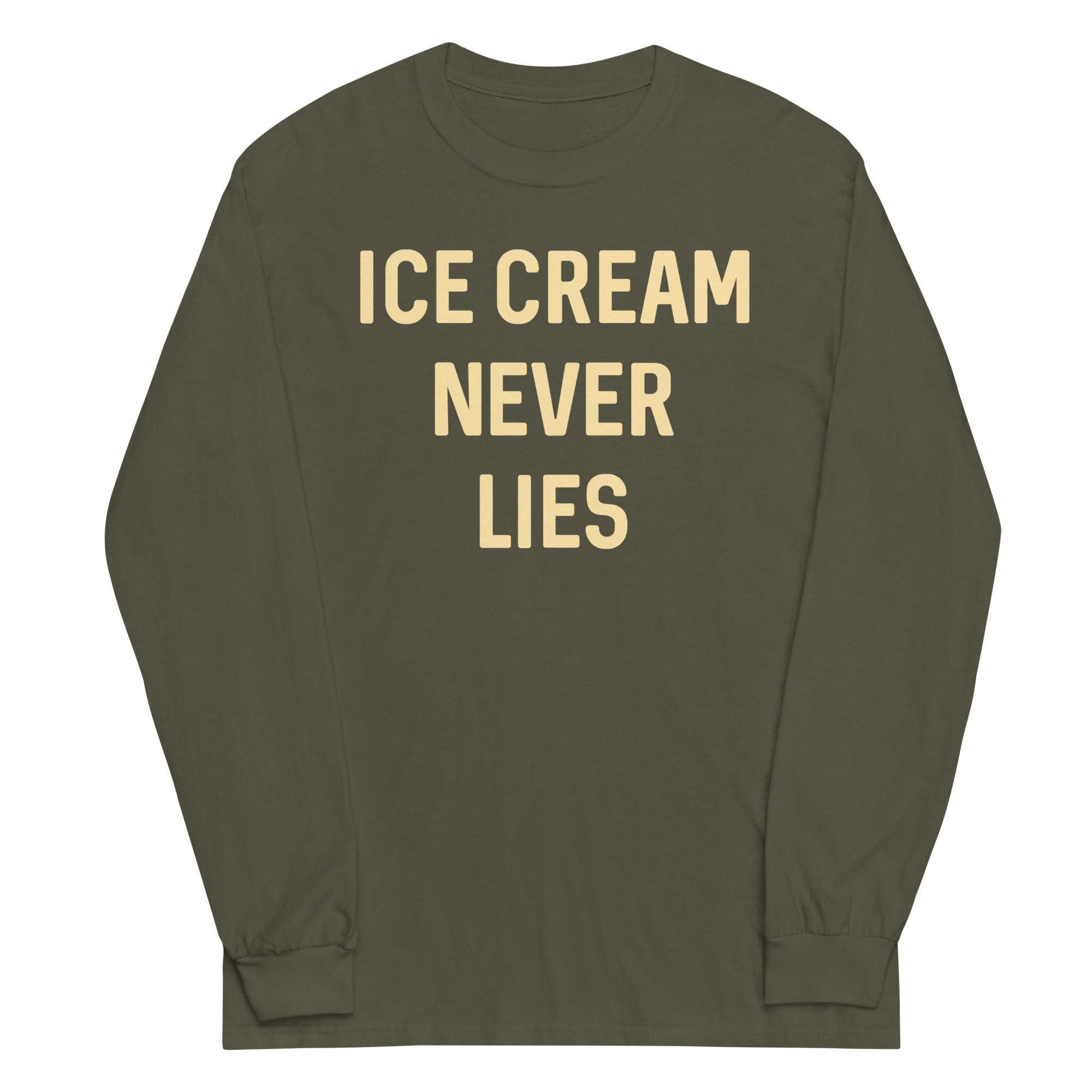 Ice Cream Never Lies Unisex Long Sleeve Tee Hoodie, Sweatshirt | PureTeeCo.com (Image 5)
