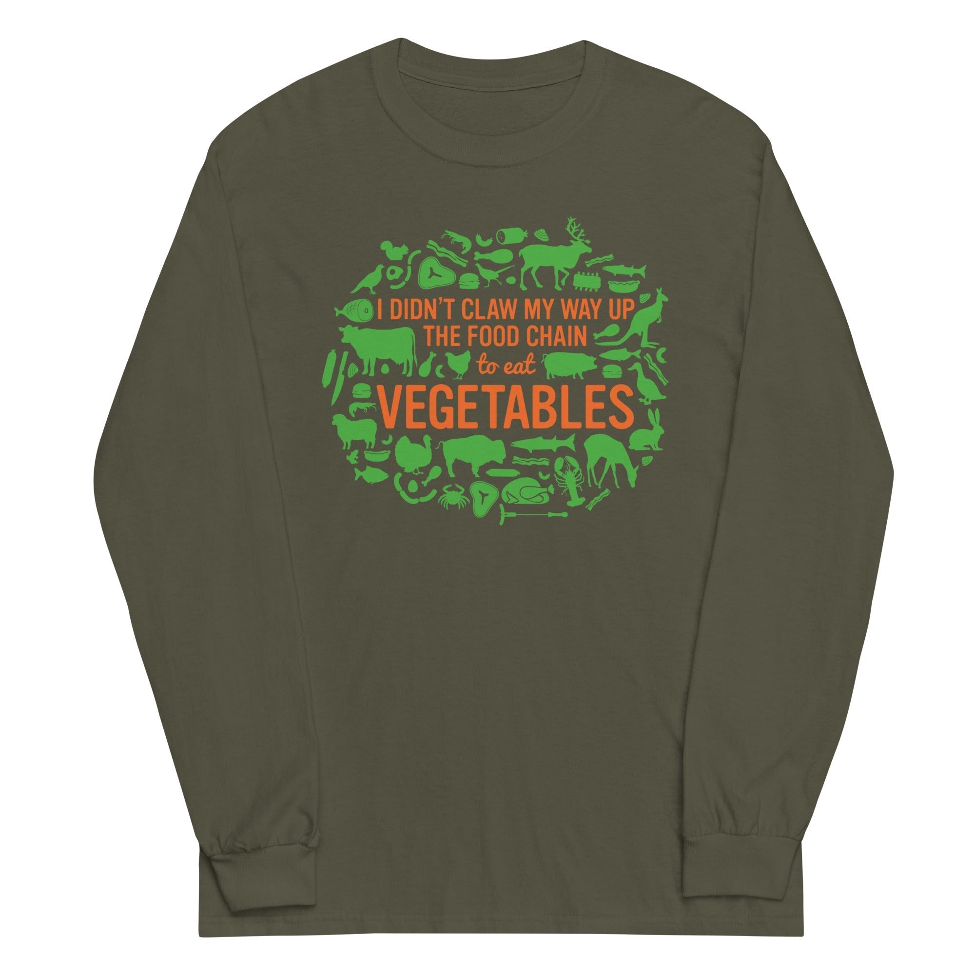 Top Of The Food Chain Unisex Long Sleeve Tee Hoodie, Sweatshirt | PureTeeCo.com (Image 4)