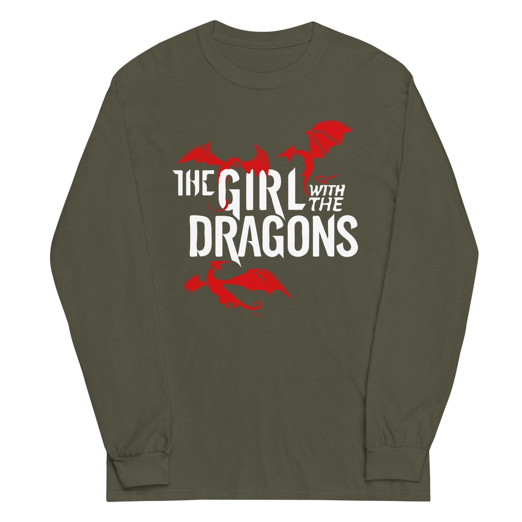 The Girl With The Dragons Unisex Long Sleeve Tee Hoodie, Sweatshirt | PureTeeCo.com (Image 5)