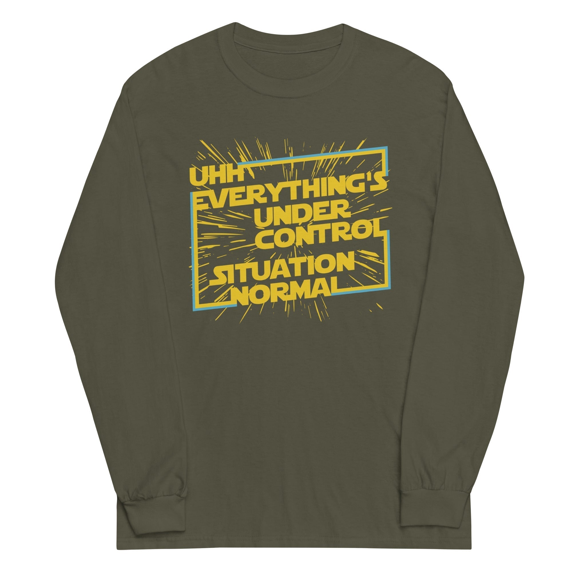 Everything's Under Control Situation Normal Unisex Long Sleeve Tee Hoodie, Sweatshirt | PureTeeCo.com (Image 5)