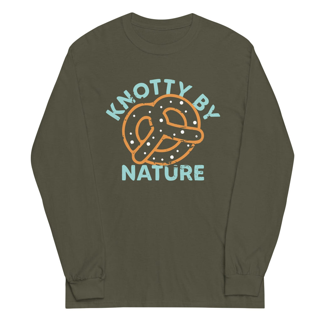 Knotty By Nature Unisex Long Sleeve Tee Hoodie, Sweatshirt | PureTeeCo.com (Image 1)
