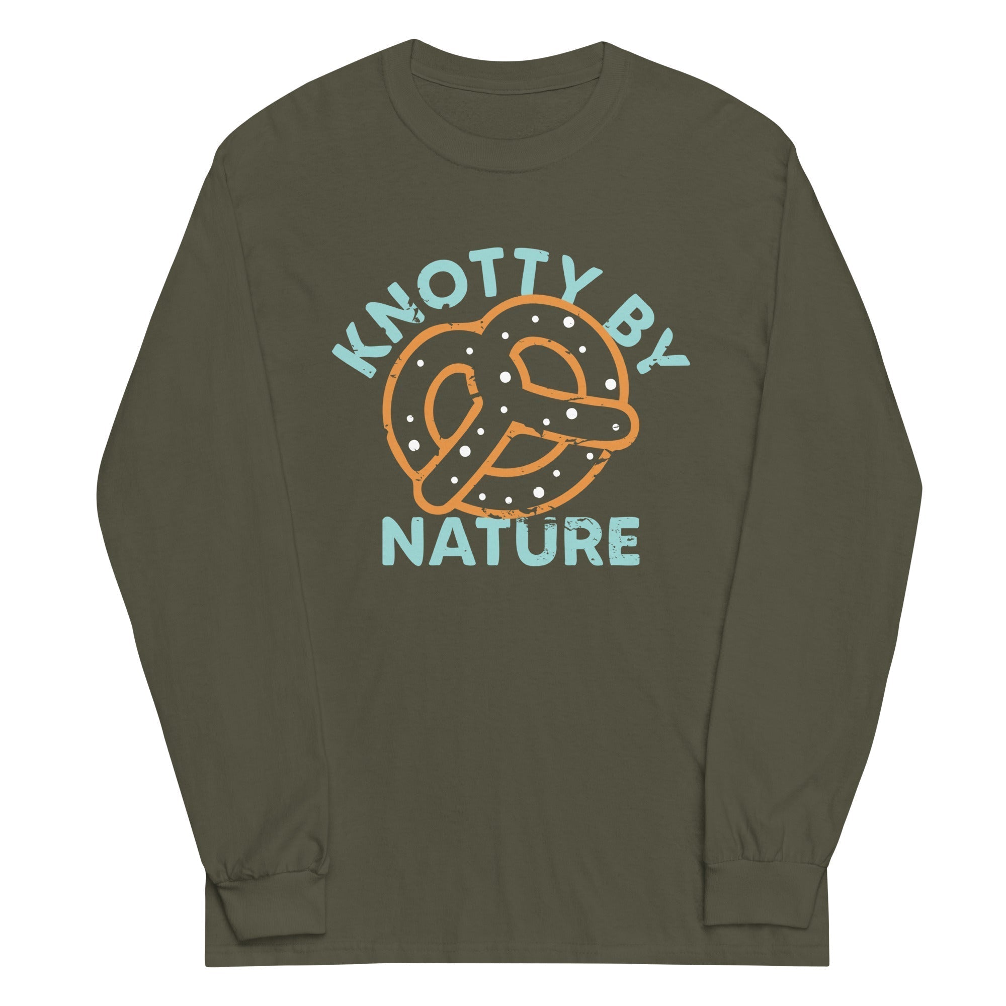 Knotty By Nature Unisex Long Sleeve Tee Hoodie, Sweatshirt | PureTeeCo.com (Image 1)