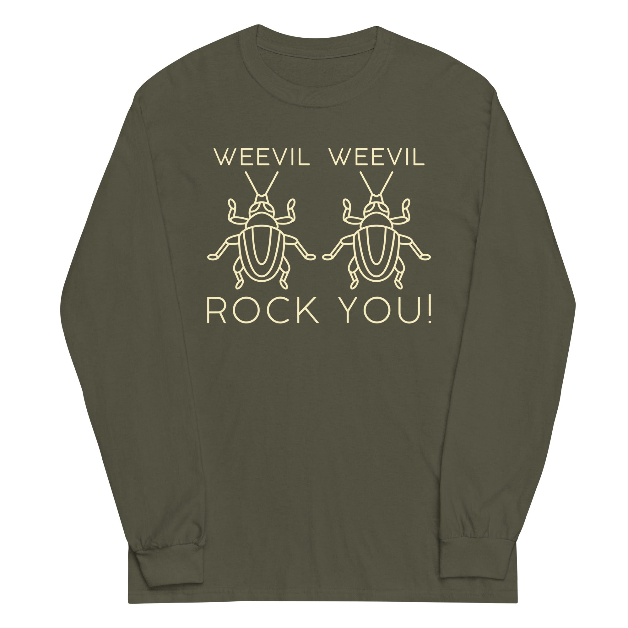 Weevil Weevil Rock You! Unisex Long Sleeve Tee Hoodie, Sweatshirt | PureTeeCo.com (Image 5)