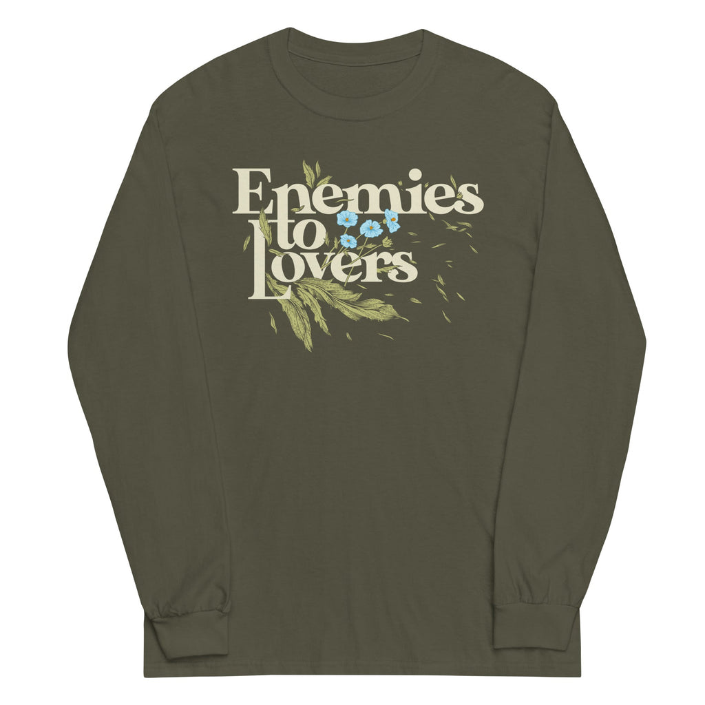 Enemies To Lovers Unisex Long Sleeve Tee Hoodie, Sweatshirt | PureTeeCo.com (Image 1)