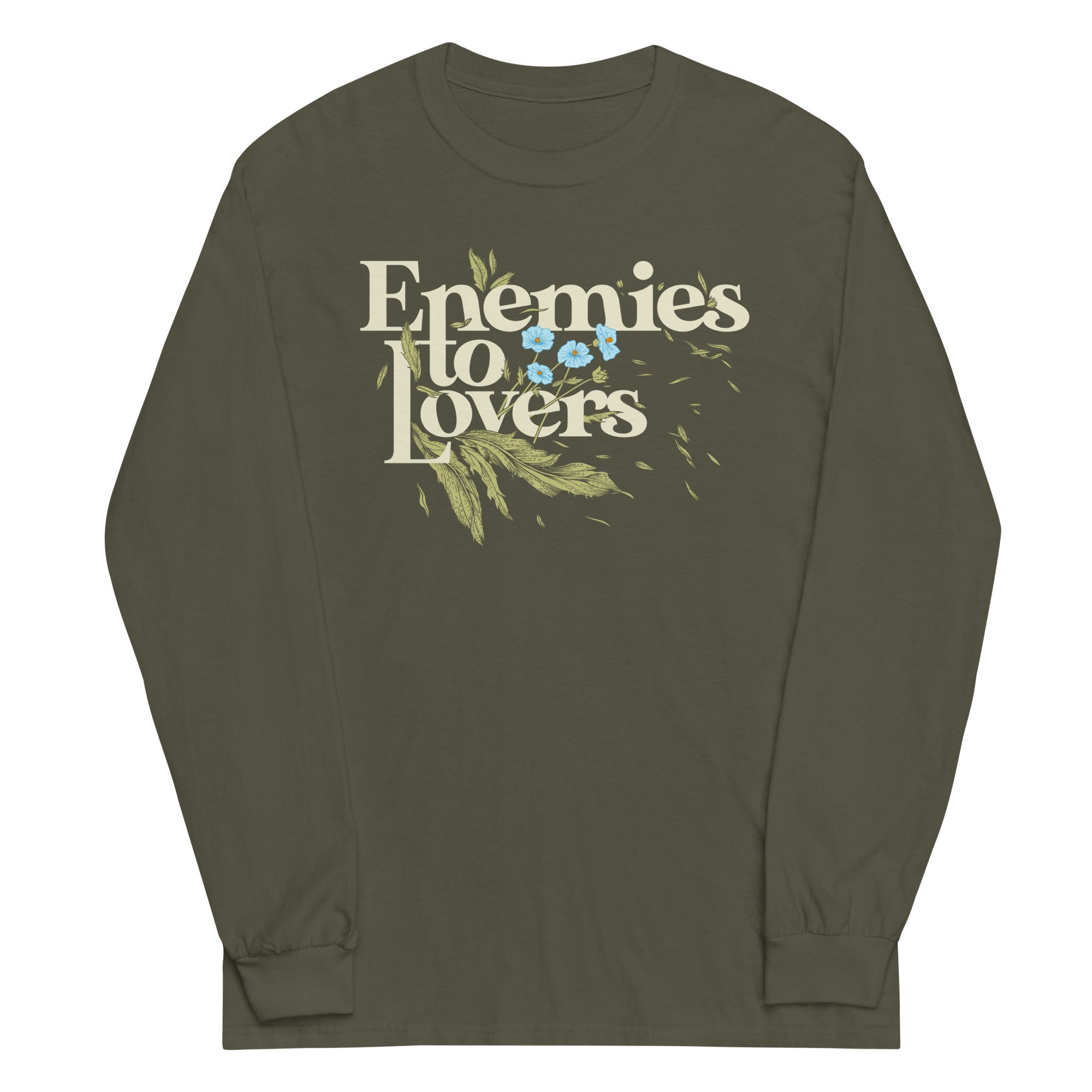 Enemies To Lovers Unisex Long Sleeve Tee Hoodie, Sweatshirt | PureTeeCo.com (Image 1)