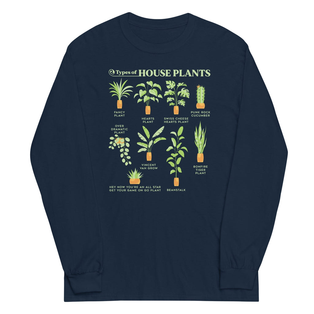 Types Of House Plants Unisex Long Sleeve Tee Hoodie, Sweatshirt | PureTeeCo.com (Image 3)