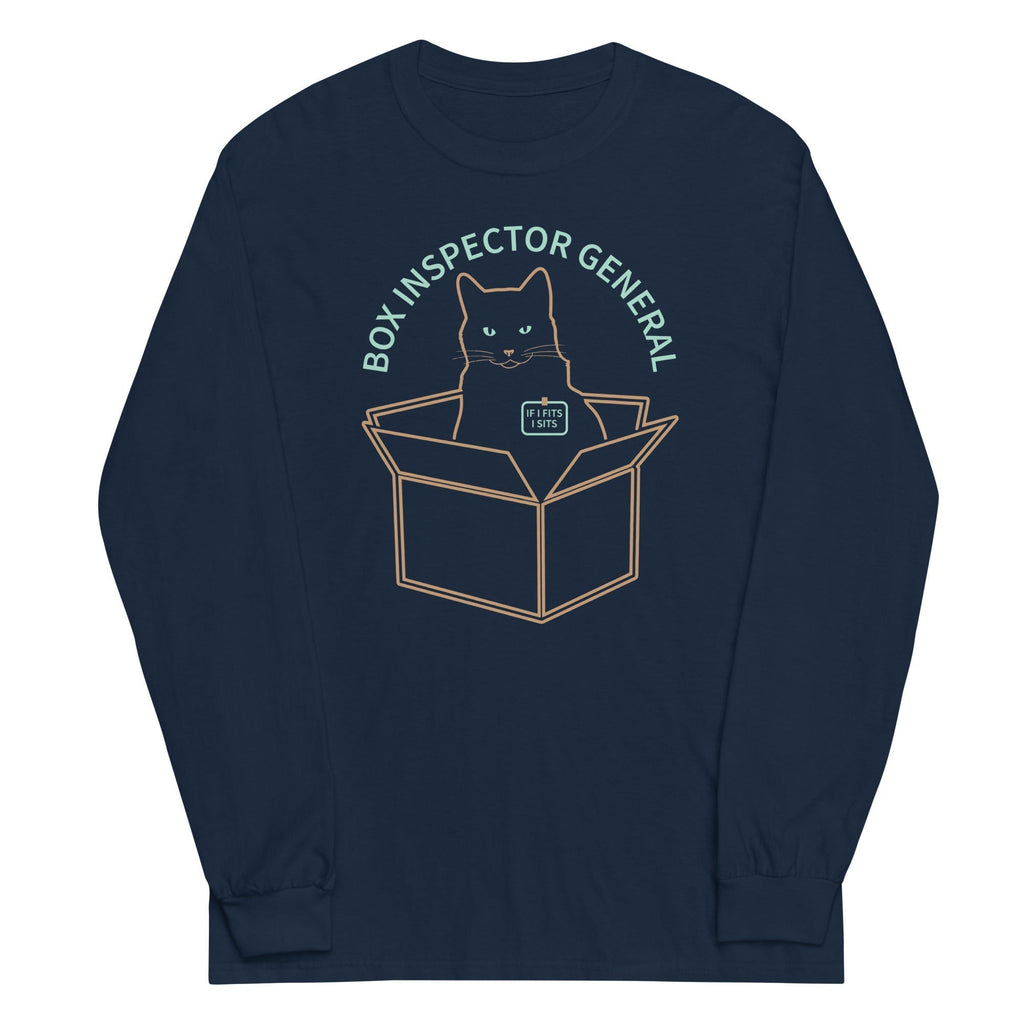 Box Inspector General Unisex Long Sleeve Tee Hoodie, Sweatshirt | PureTeeCo.com (Image 3)