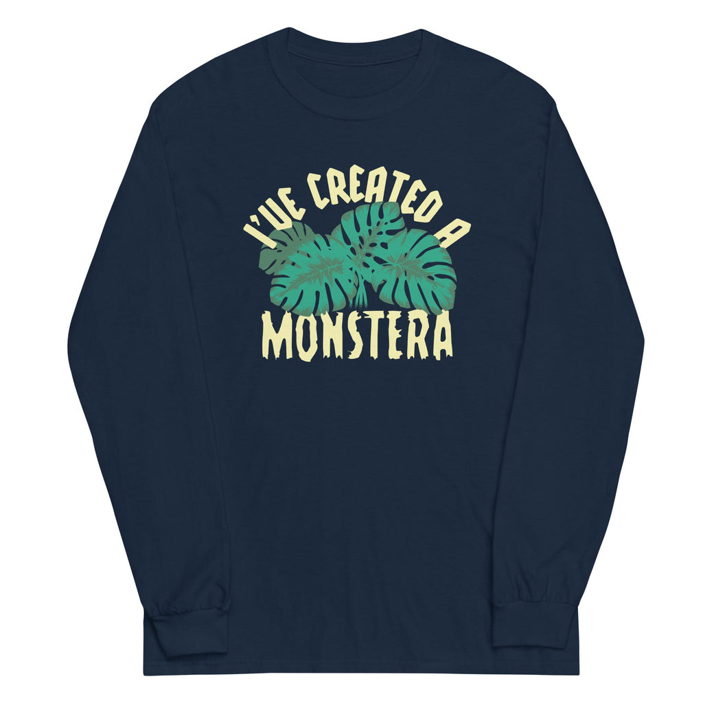 I've Created A Monstera Unisex Long Sleeve Tee Hoodie, Sweatshirt | PureTeeCo.com (Image 2)