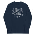 I Smell Snow Unisex Long Sleeve Tee Hoodie, Sweatshirt | PureTeeCo.com (Image 1)