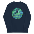 Water Lilies Police Box Unisex Long Sleeve Tee Hoodie, Sweatshirt | PureTeeCo.com (Image 1)