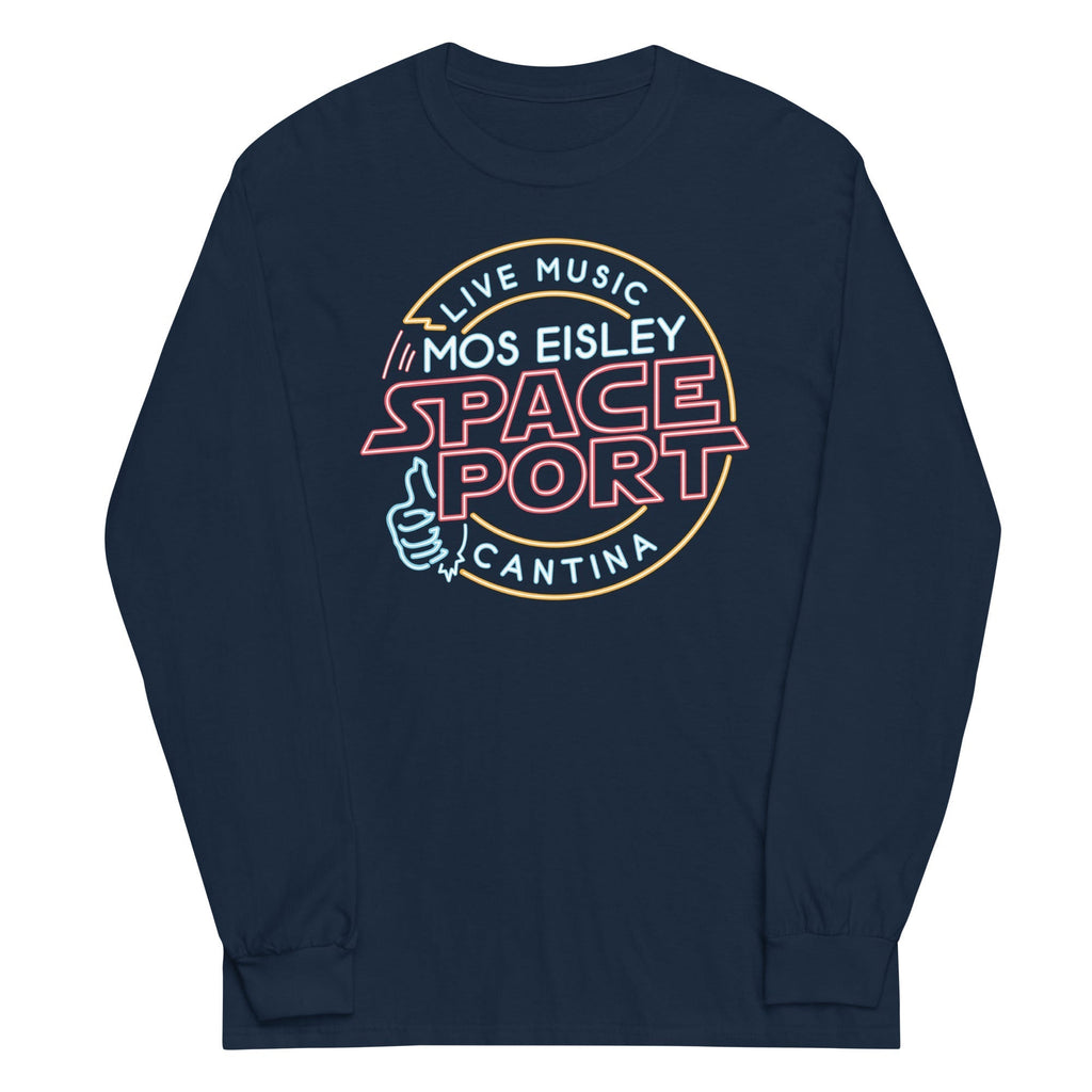 Mos Eisley Space Port Unisex Long Sleeve Tee Hoodie, Sweatshirt | PureTeeCo.com (Image 2)