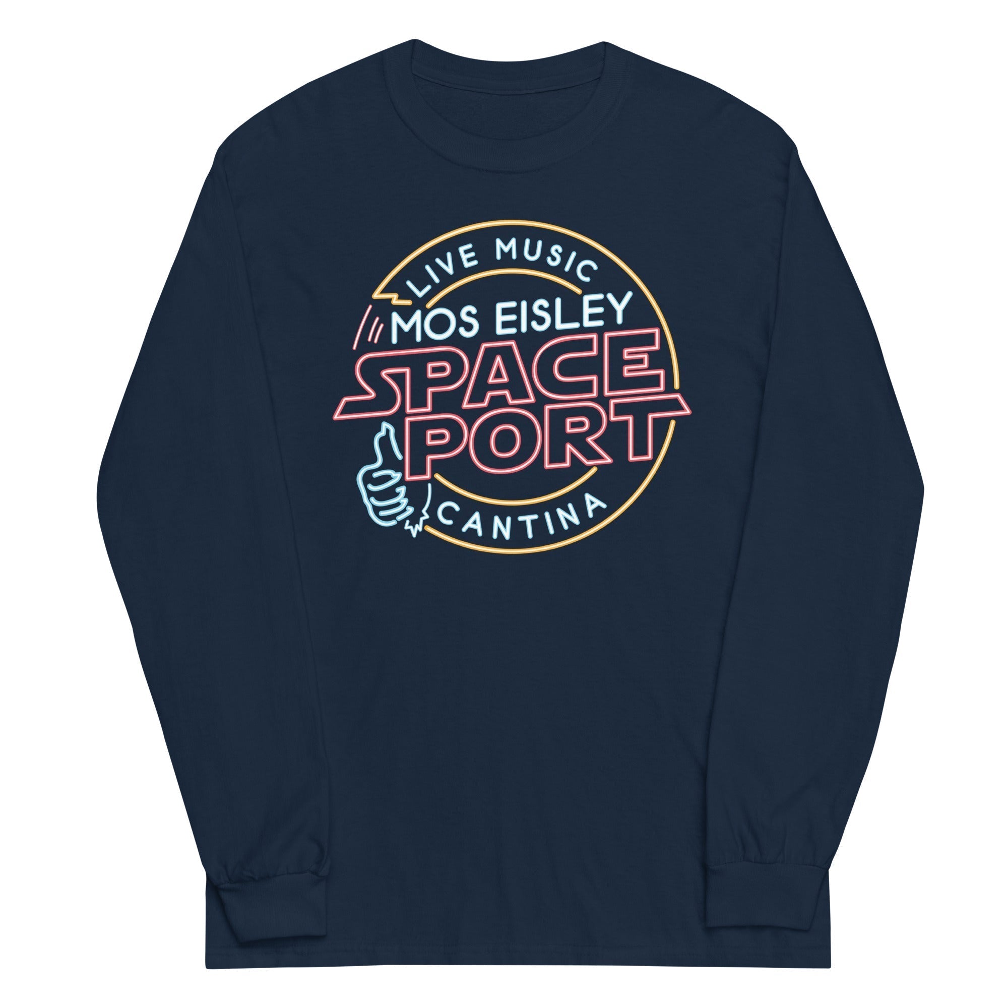 Mos Eisley Space Port Unisex Long Sleeve Tee Hoodie, Sweatshirt | PureTeeCo.com (Image 2)