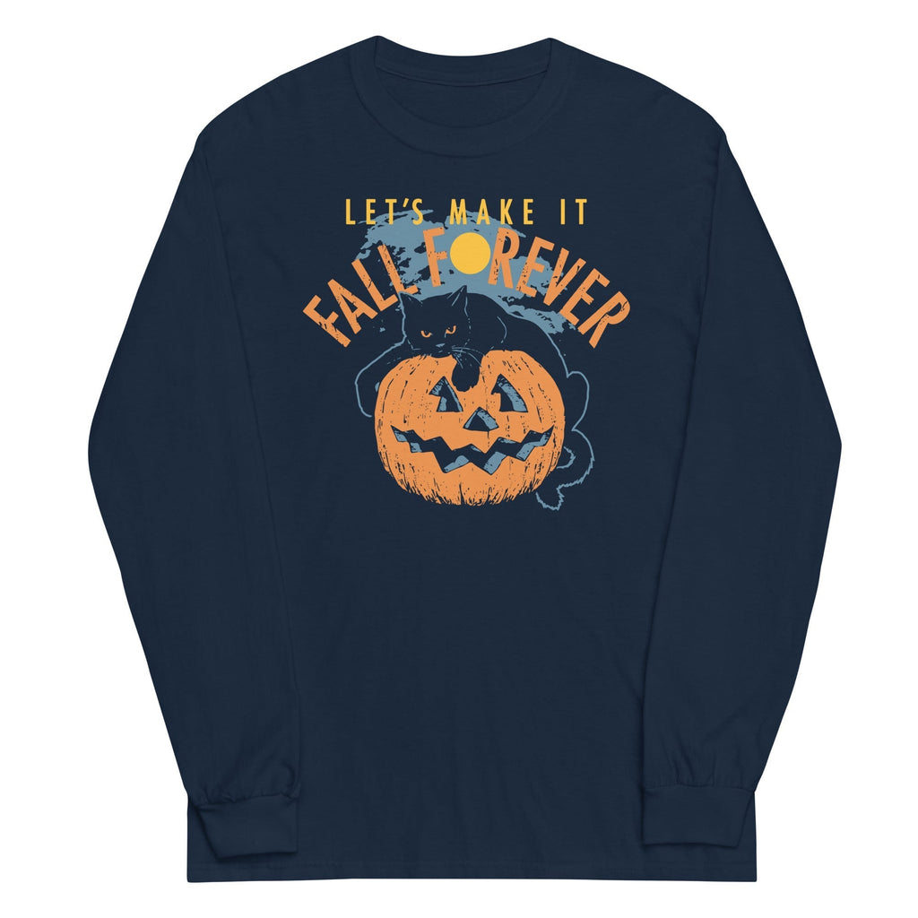 Fall Forever Unisex Long Sleeve Tee Hoodie, Sweatshirt | PureTeeCo.com (Image 2)