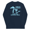 Great Lakes? Unisex Long Sleeve Tee Hoodie, Sweatshirt | PureTeeCo.com (Image 1)