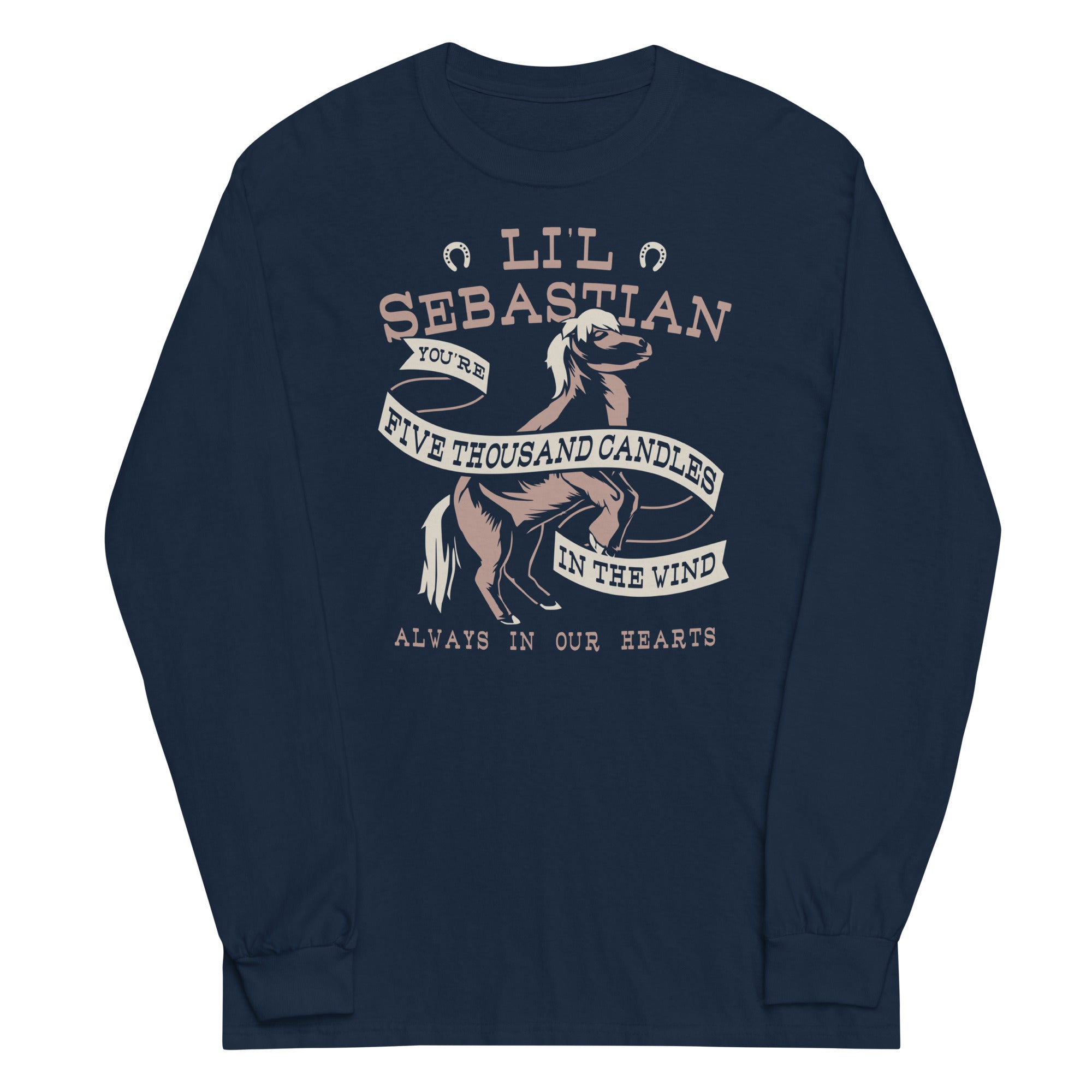 Li'l Sebastian Unisex Long Sleeve Tee Hoodie, Sweatshirt | PureTeeCo.com (Image 2)