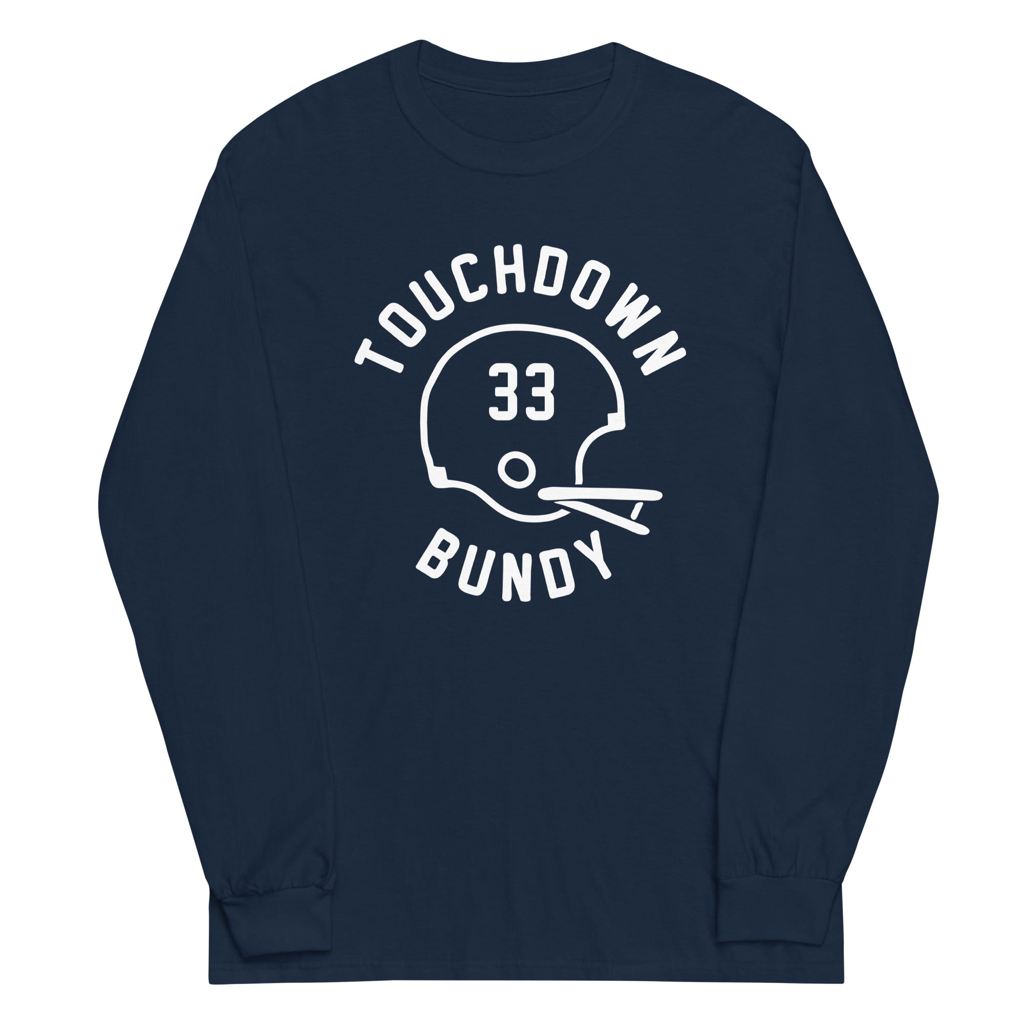 Touchdown Bundy Unisex Long Sleeve Tee Hoodie, Sweatshirt | PureTeeCo.com (Image 3)