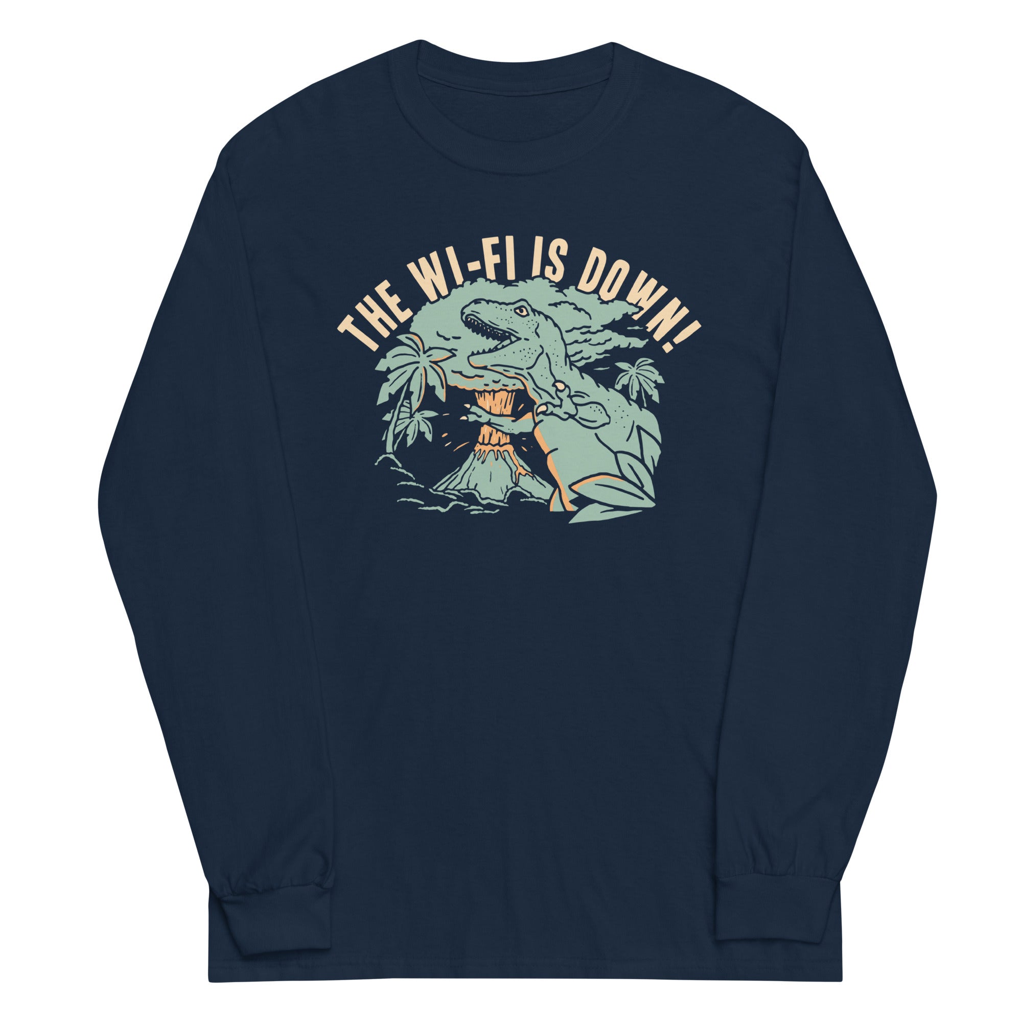 The Wi-Fi Is Down! Unisex Long Sleeve Tee Hoodie, Sweatshirt | PureTeeCo.com (Image 3)