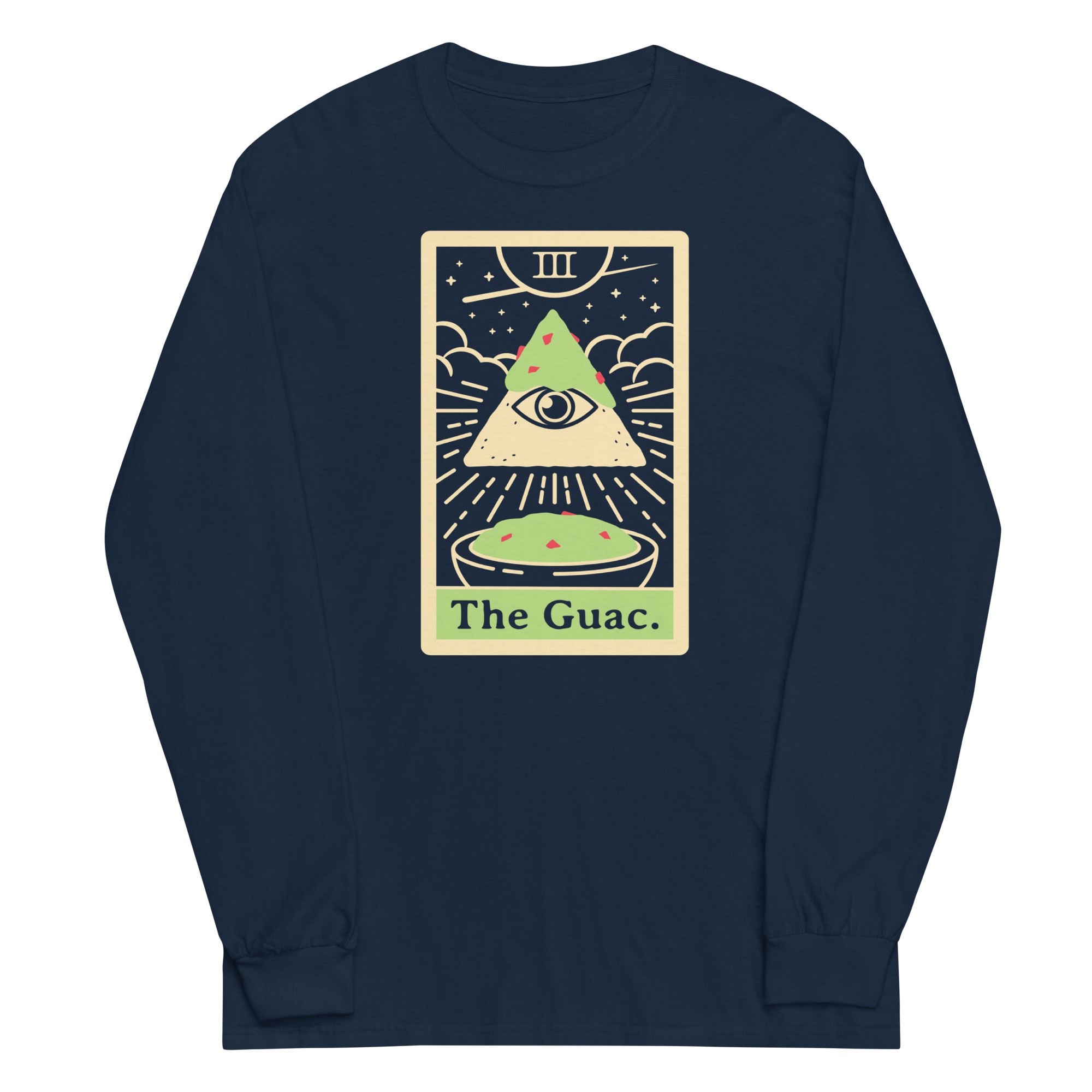 The Guac Tarot Unisex Long Sleeve Tee Hoodie, Sweatshirt | PureTeeCo.com (Image 2)