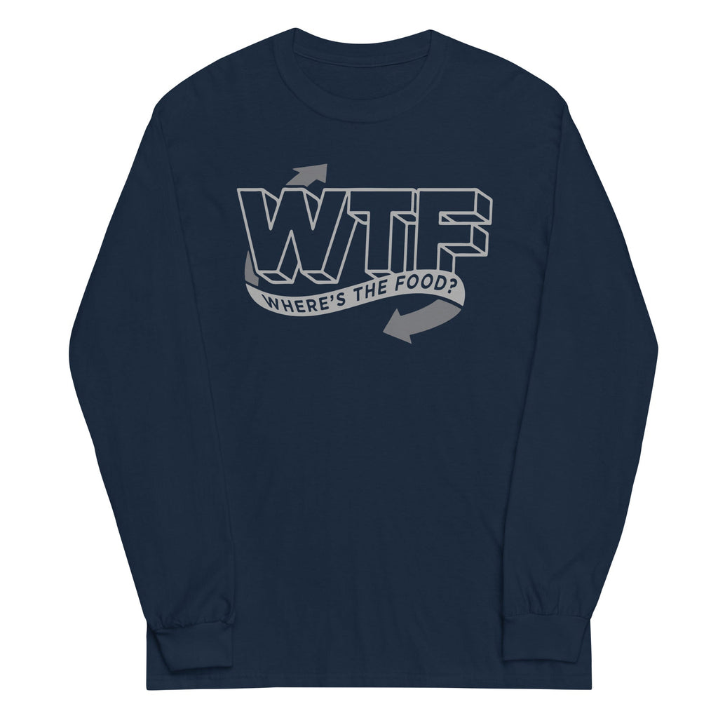 Where's The Food? Unisex Long Sleeve Tee Hoodie, Sweatshirt | PureTeeCo.com (Image 2)