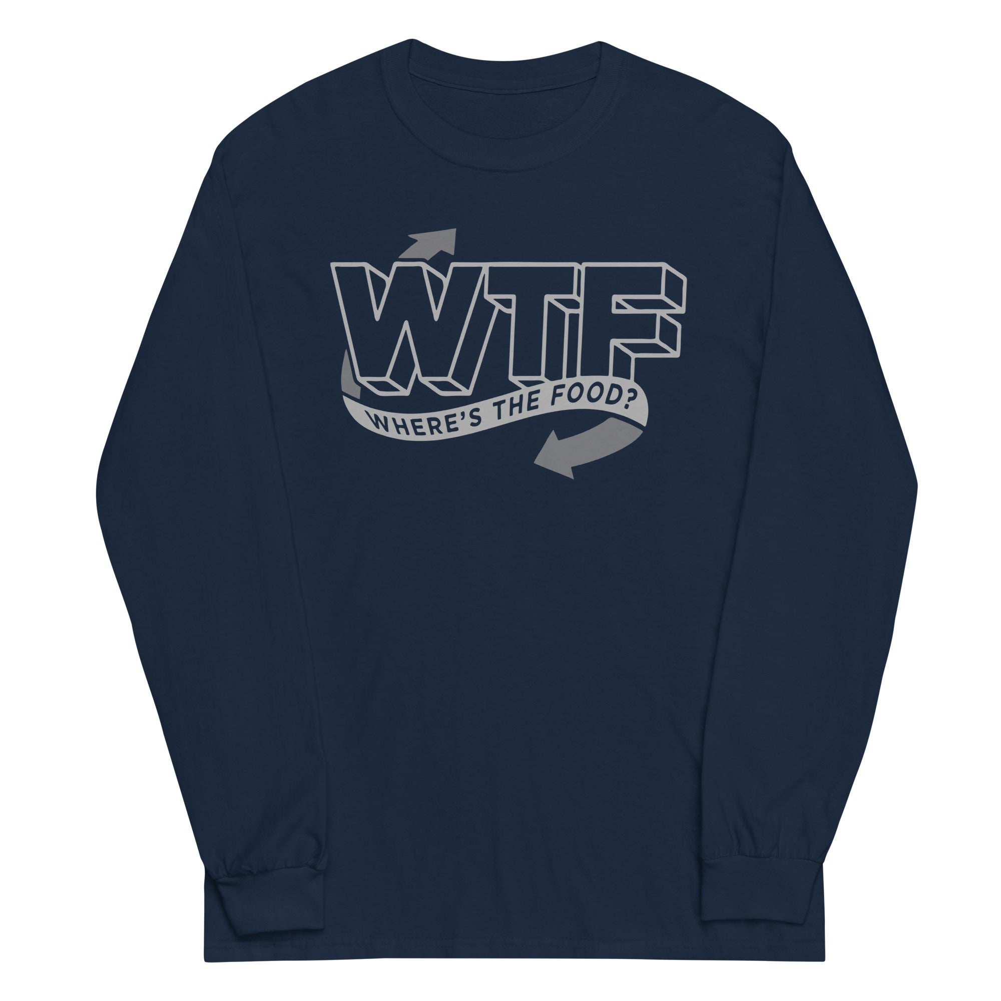 Where's The Food? Unisex Long Sleeve Tee Hoodie, Sweatshirt | PureTeeCo.com (Image 2)