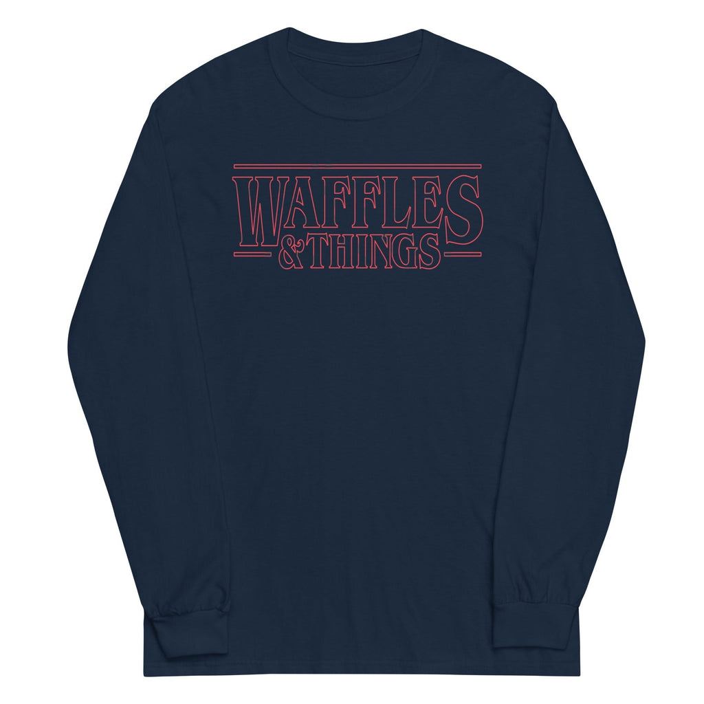 Waffles & Things Unisex Long Sleeve Tee Hoodie, Sweatshirt | PureTeeCo.com (Image 2)