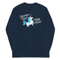Unicorns Are Just Horny Ponies Unisex Long Sleeve Tee Hoodie, Sweatshirt | PureTeeCo.com (Image 1)