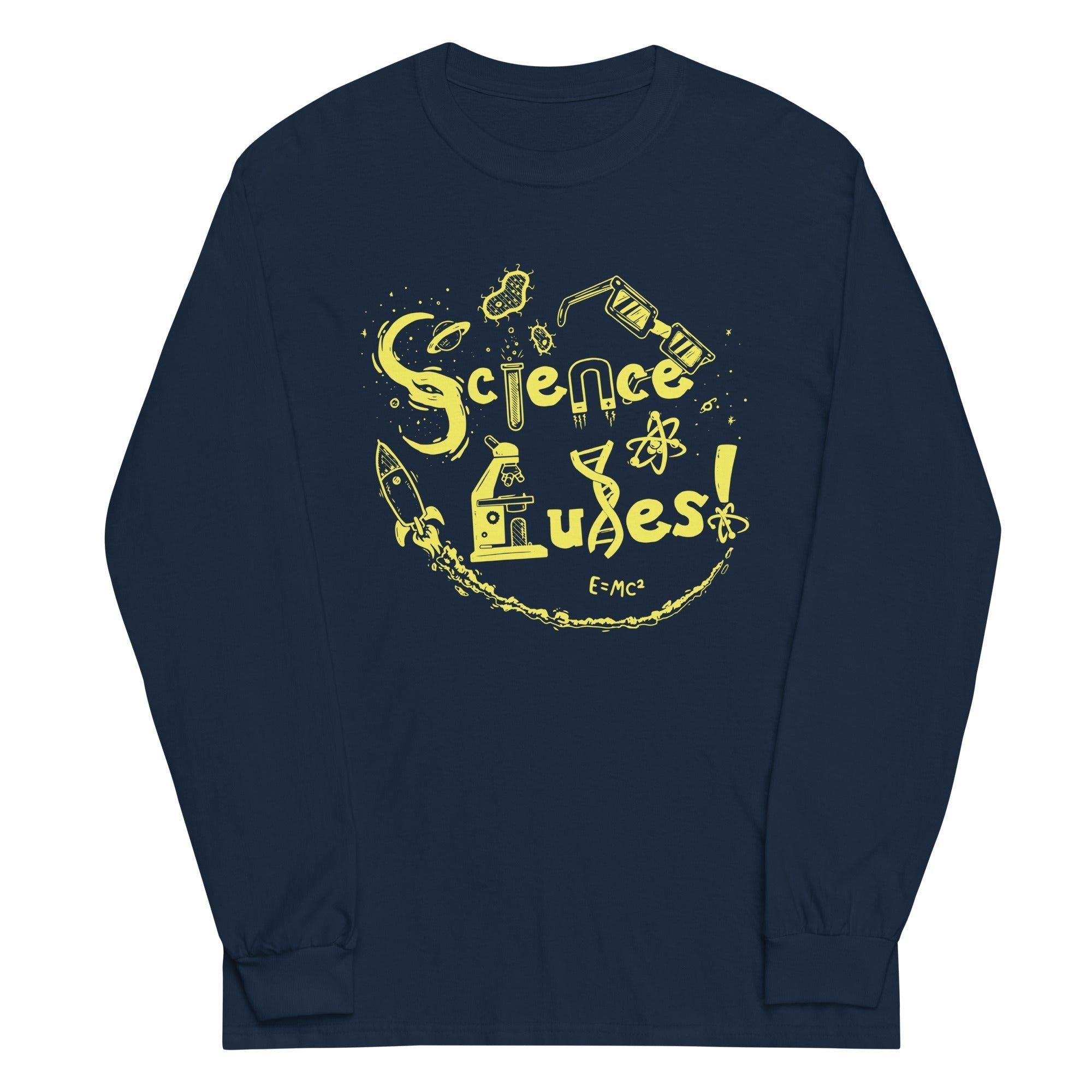 Science Rules! Unisex Long Sleeve Tee Hoodie, Sweatshirt | PureTeeCo.com (Image 3)