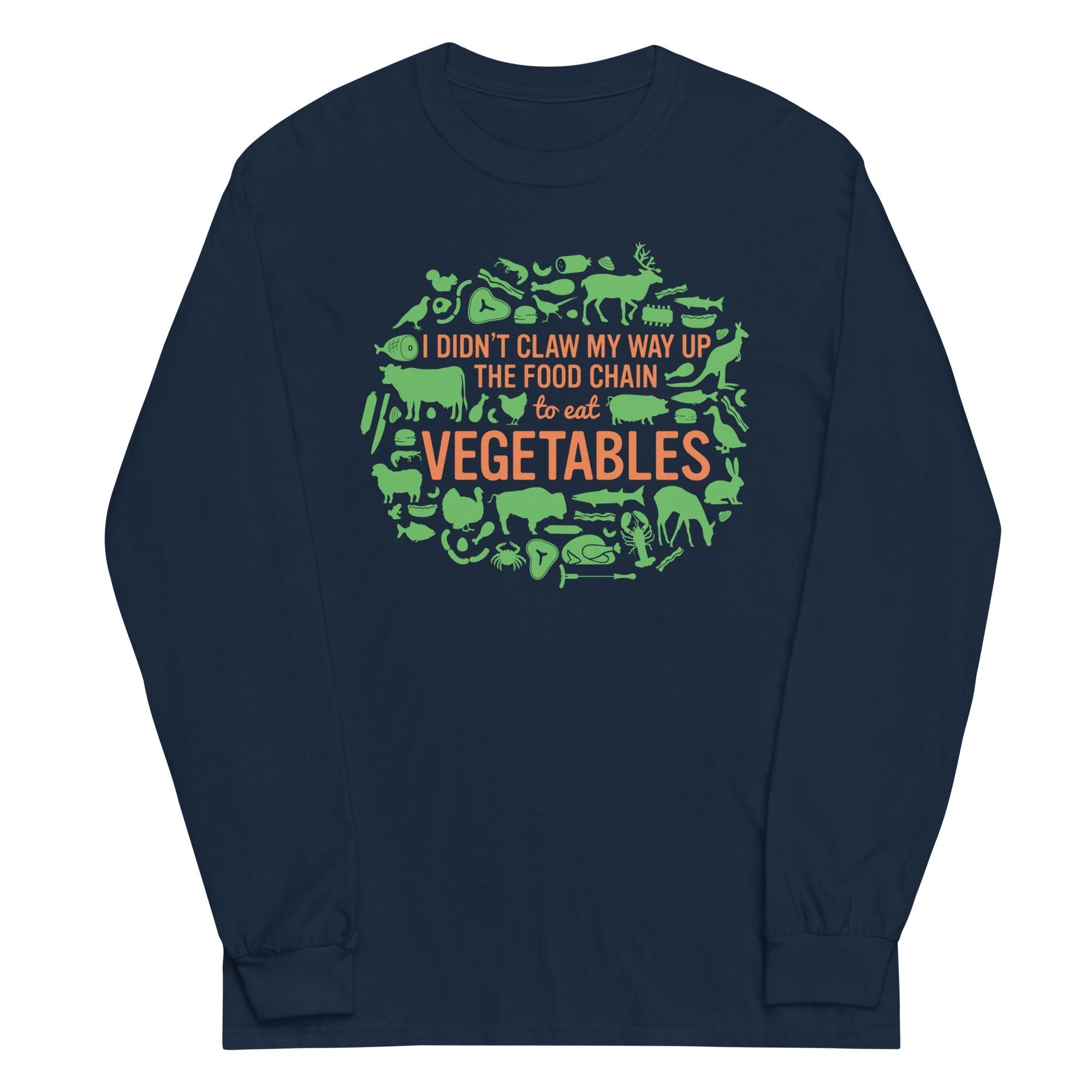 Top Of The Food Chain Unisex Long Sleeve Tee Hoodie, Sweatshirt | PureTeeCo.com (Image 3)
