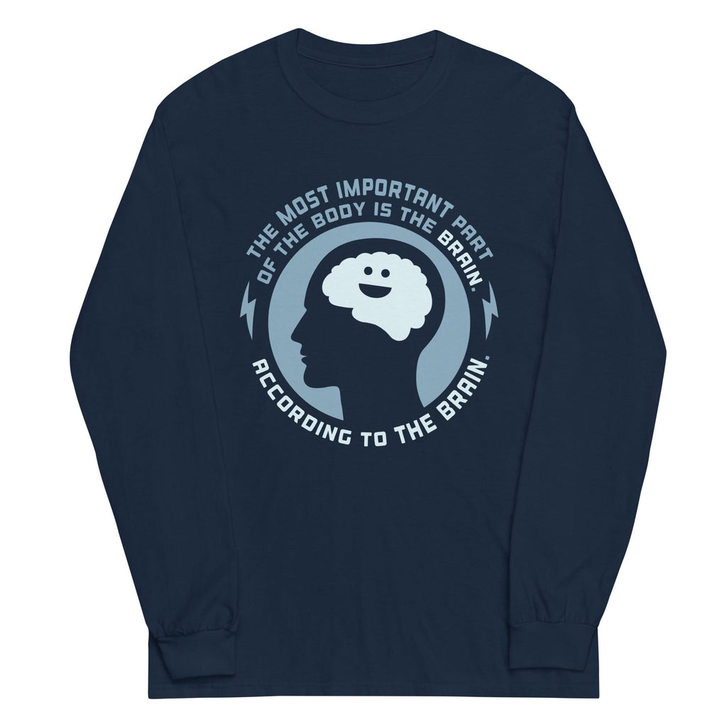 Most Important Part Of The Body Unisex Long Sleeve Tee Hoodie, Sweatshirt | PureTeeCo.com (Image 2)