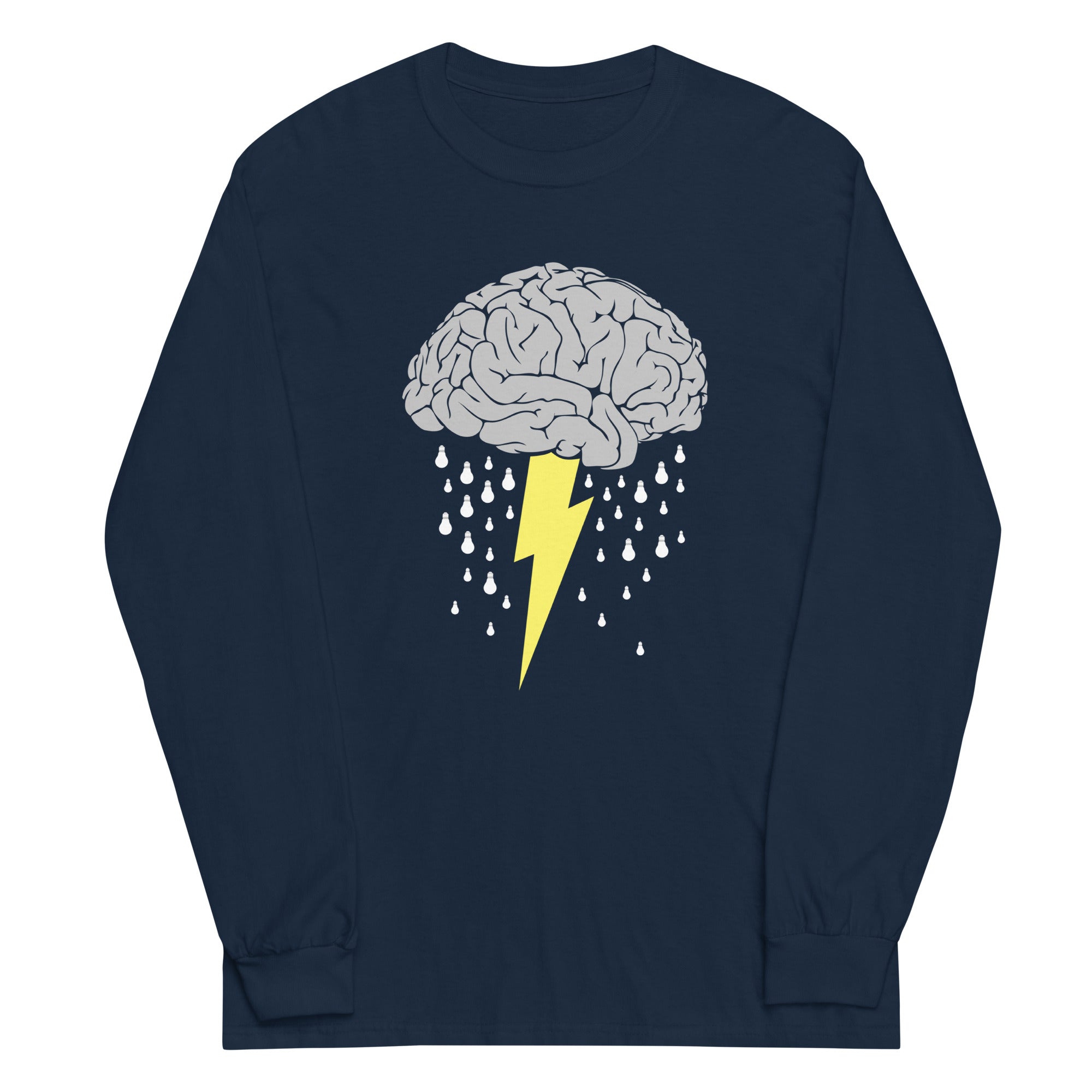 Brainstorm Unisex Long Sleeve Tee Hoodie, Sweatshirt | PureTeeCo.com (Image 1)