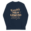 Kenobi's High Ground Coffee Co Unisex Long Sleeve Tee Hoodie, Sweatshirt | PureTeeCo.com (Image 1)