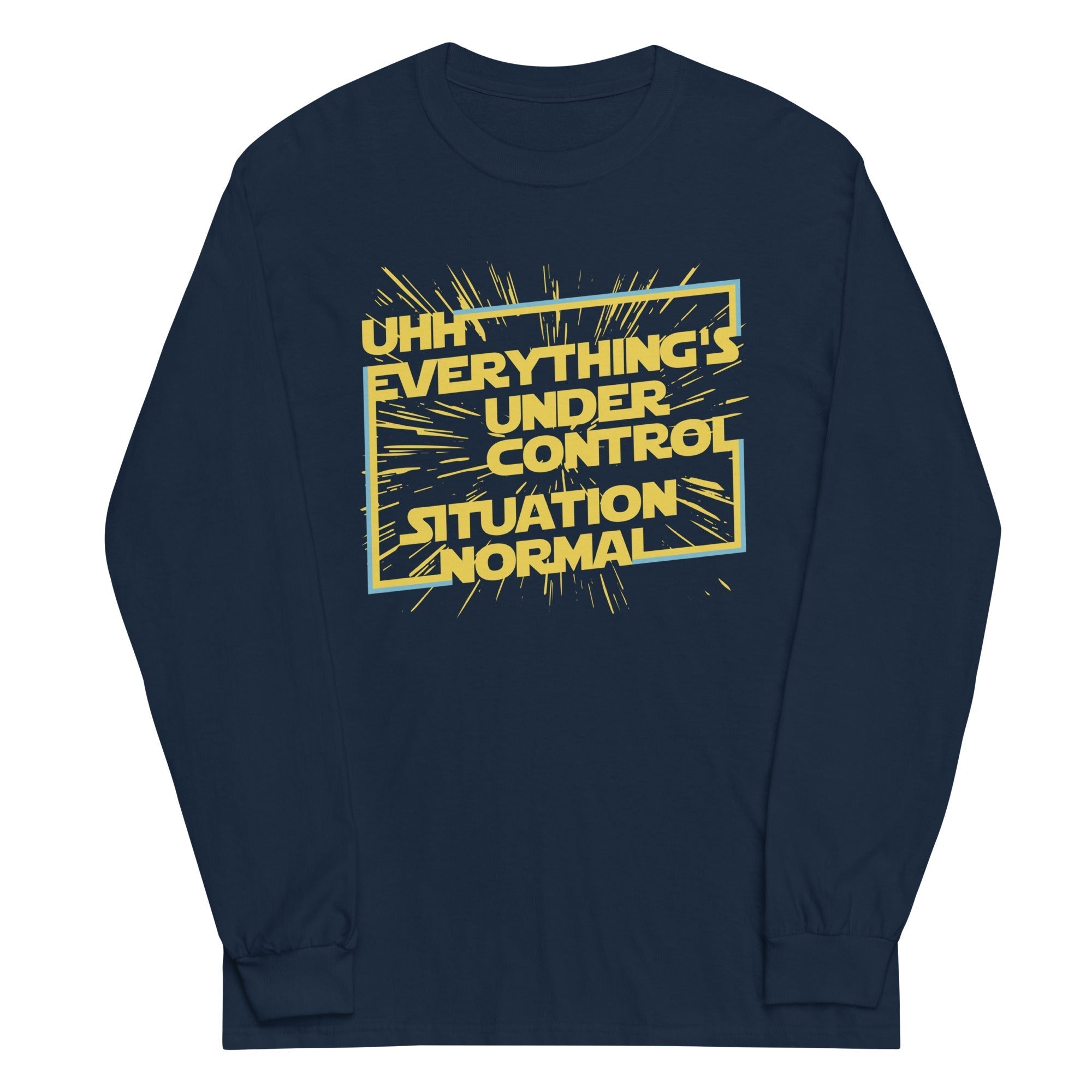 Everything's Under Control Situation Normal Unisex Long Sleeve Tee Hoodie, Sweatshirt | PureTeeCo.com (Image 2)