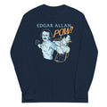 Edgar Allan Pow! Unisex Long Sleeve Tee Hoodie, Sweatshirt | PureTeeCo.com (Image 1)