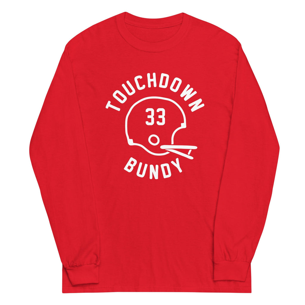 Touchdown Bundy Unisex Long Sleeve Tee Hoodie, Sweatshirt | PureTeeCo.com (Image 5)