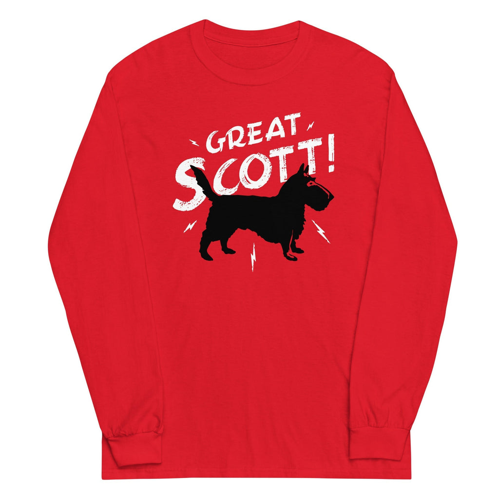 Great Scott! Unisex Long Sleeve Tee Hoodie, Sweatshirt | PureTeeCo.com (Image 1)
